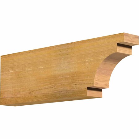 Ekena Millwork Mediterranean Rough Sawn Rafter Tail, Western Red Cedar, 4"W x 10"H x 32"L RFT04X10X32MED00RWR
